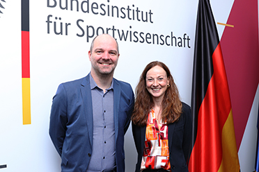 v.l.n.r.: Dr. Ingo Sandau, Dr. Jürgen Wick, Andrea Schumacher, Dr. Andrea Horn, Dr. Marc-Oliver Löw, Ruth Lütkehermölle (verweist auf: IAT-Spitze besucht BISp)