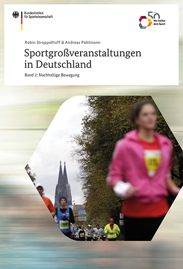 Das Bild zeigt das Cover der Publikation Sportgroßveranstaltungen in Deutschland Band 2